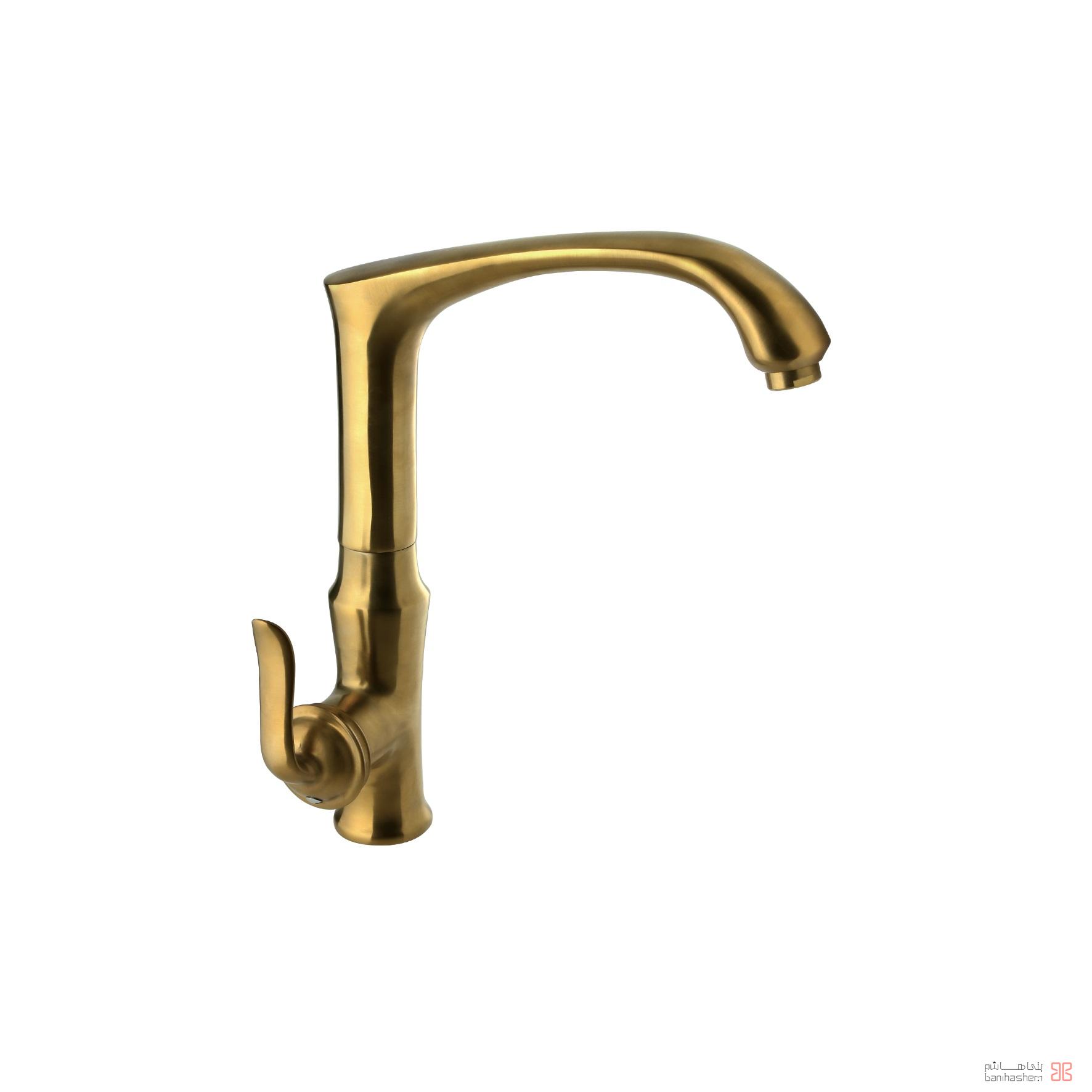 AlborzRoz_Zarf_Spiral_GM شیر ظرفشویی البرز روز مدل اسپیرال طلایی مات - Image 1