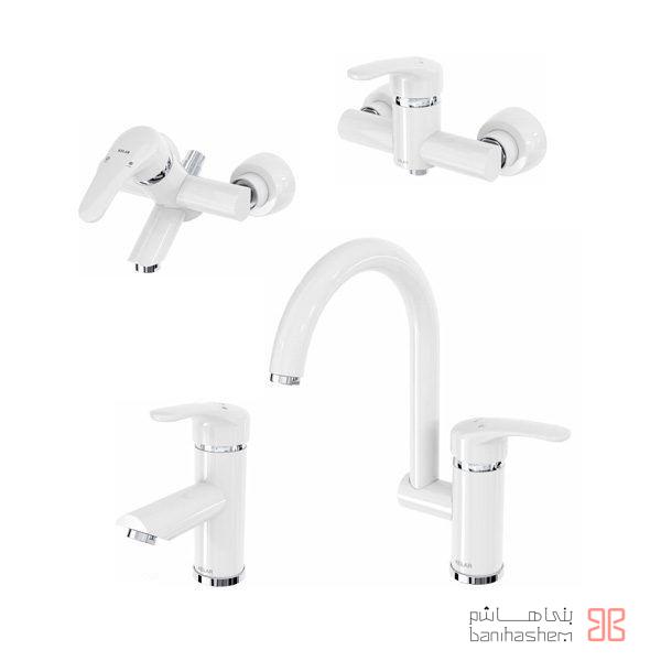 Kelar_4_Arya_W شیرآلات کلار مدل آریا سفید - Image 1