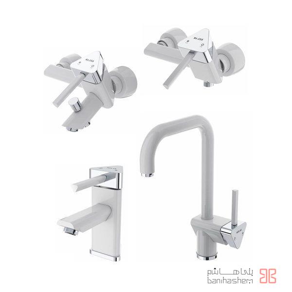 Kelar_4_Bermoda_W شیرآلات کلار مدل برمودا سفید - Image 1