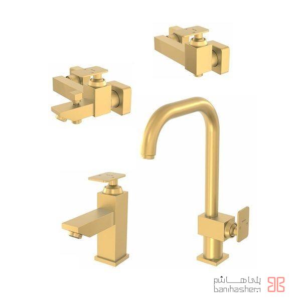 Kelar_4_Flat99_GM شیرآلات کلار مدل فلت سری 99 طلایی مات - Image 1