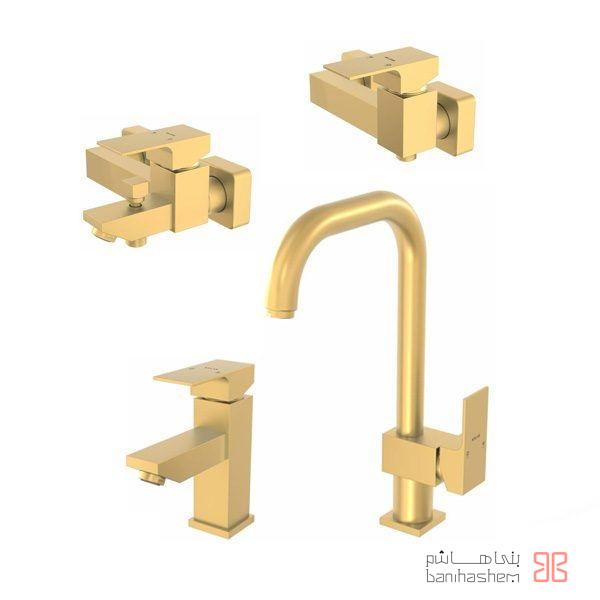 Kelar_4_Flat_GM شیرآلات کلار مدل فلت طلایی مات - Image 1