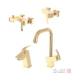 شیرآلات کلار مدل سوپر فلت طلایی