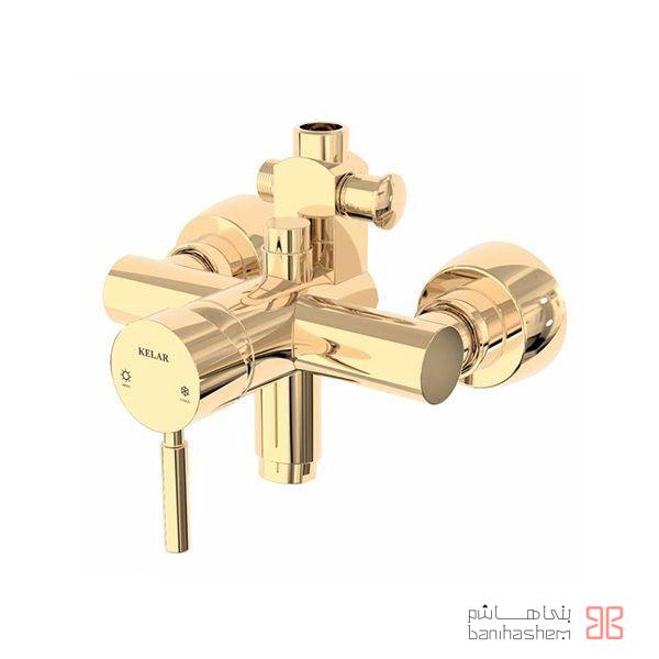 Kelar_Beth_Abshar_G شیر حمام کلار مدل آبشار طلایی - Image 1