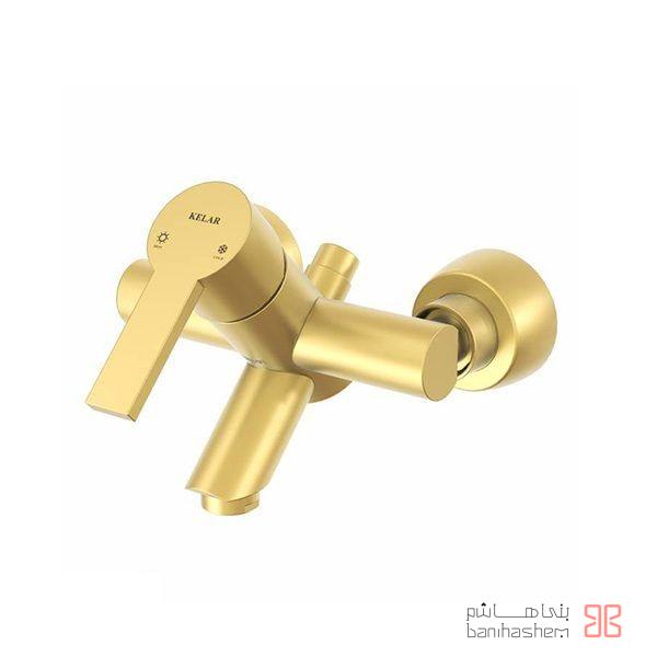 Kelar_Beth_NewArya_GM شیر حمام کلار مدل نیو آریا طلایی مات - Image 1