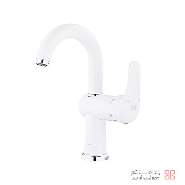 Kelar_RoAlam_Darya_W شیر روشویی علم دار کلار مدل دریا سفید - Image 1