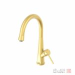 شیر روشویی علم دار کلار مدل رز طلایی مات
