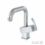 شیر روشویی علم دار کلار مدل سوپر فلت کروم مات