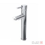 شیر روشویی پایه بلند کلار مدل آبشار کروم