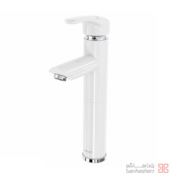 شیر روشویی پایه بلند کلار مدل آریا سفید