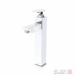 شیر روشویی پایه بلند کلار مدل فلت سری 99 کروم