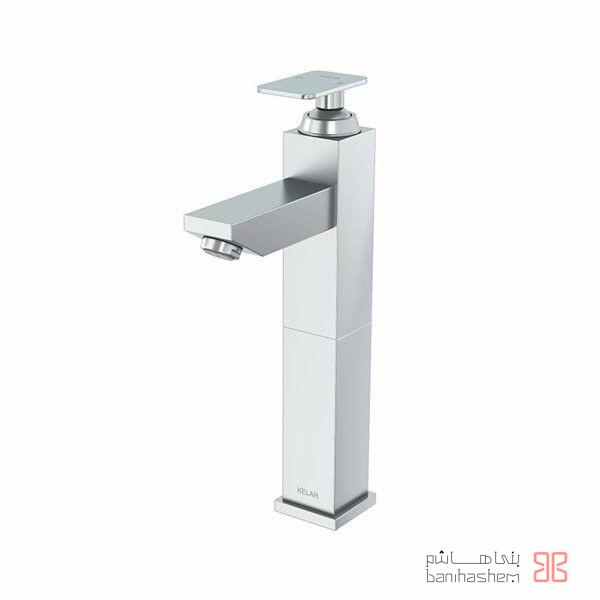 Kelar_RoB_Flat99_CM شیر روشویی پایه بلند کلار مدل فلت سری 99 کروم مات - Image 1