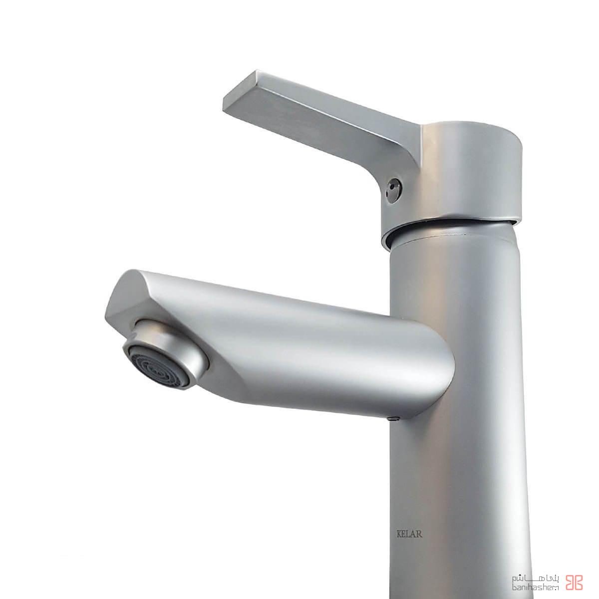 Kelar_RoB_NewArya_CM شیر روشویی پایه بلند کلار مدل نیو آریا کروم مات - Image 1