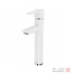 شیر روشویی پایه بلند کلار مدل نیو آریا سفید