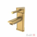 شیر روشویی کلار مدل برمودا طلایی مات