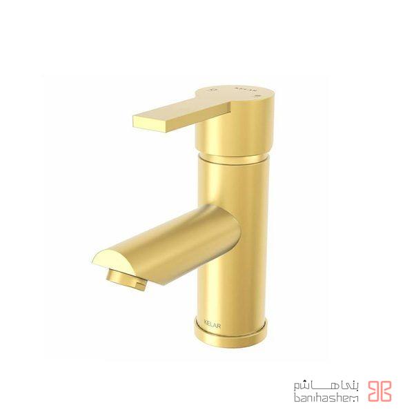 Kelar_Ro_NewArya_GM شیر روشویی کلار مدل نیو آریا طلایی مات - Image 1
