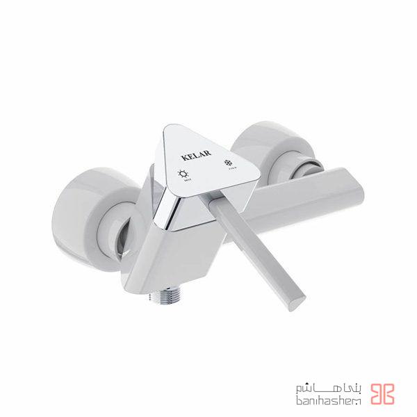 Kelar_Toilet_Bermoda_W شیر توالت کلار مدل برمودا سفید - Image 1