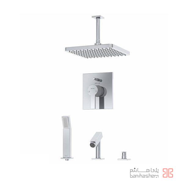 ملزومات دوش توکار کلاسیک کلار مدل فلت تیپ 5 کروم