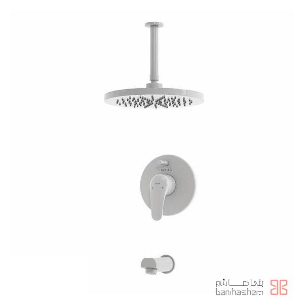 ملزومات دوش توکار کلاسیک کلار مدل فلور تیپ 2 سفید