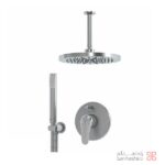 ملزومات دوش توکار کلاسیک کلار مدل فلور تیپ 3 کروم مات