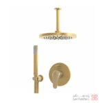 ملزومات دوش توکار کلاسیک کلار مدل فلور تیپ 3 طلایی مات