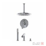 ملزومات دوش توکار کلاسیک کلار مدل فلور تیپ 5 کروم