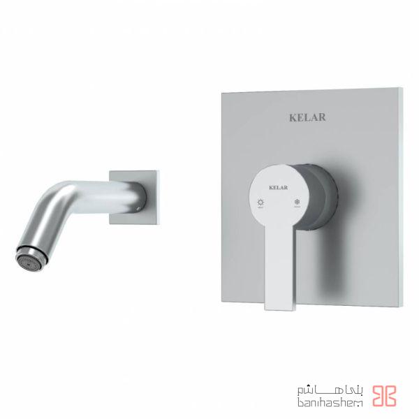 ملزومات روشویی توکار کلاسیک کلار مدل فلت کروم مات