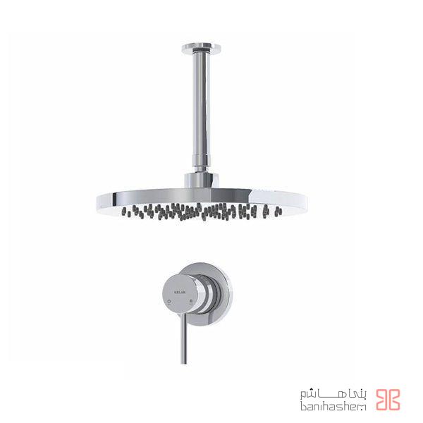 ملزومات دوش توکار لاکچری کلار مدل فلور تیپ 1 کروم