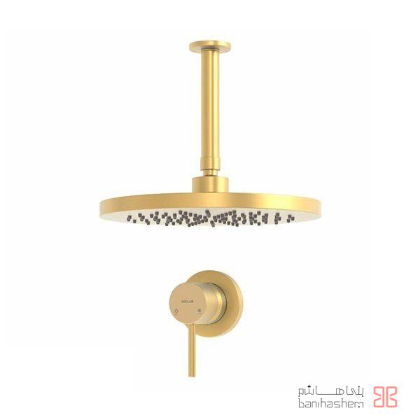 Kelar_Tokar_Luxury_Floor_T1_GM ملزومات دوش توکار لاکچری کلار مدل فلور تیپ 1 طلایی مات - Image 1