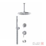 ملزومات دوش توکار لاکچری کلار مدل فلور تیپ 3 کروم