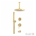 ملزومات دوش توکار لاکچری کلار مدل فلور تیپ 3 طلایی مات