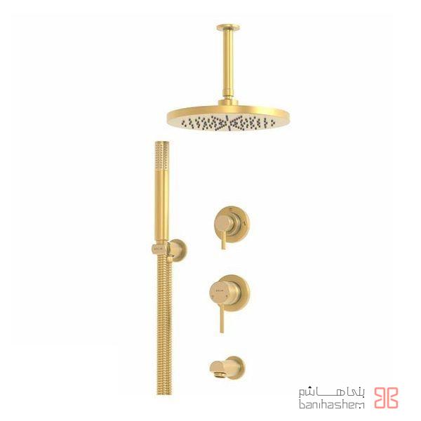 Kelar_Tokar_Luxury_Floor_T3_GM ملزومات دوش توکار لاکچری کلار مدل فلور تیپ 3 طلایی مات - Image 1