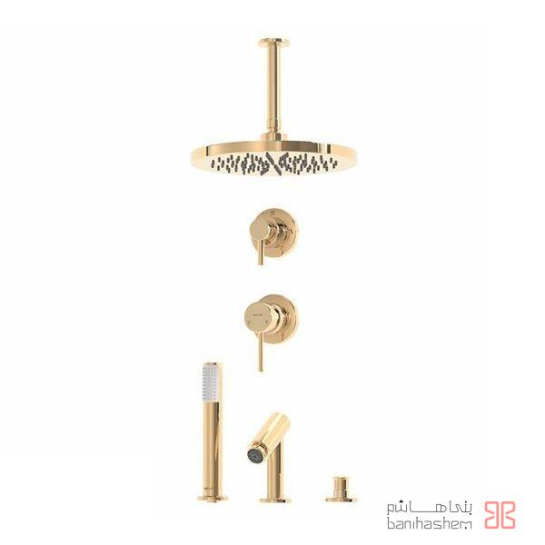 Kelar_Tokar_Luxury_Floor_T5_G ملزومات دوش توکار لاکچری کلار مدل فلور تیپ 5 طلایی - Image 1