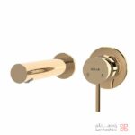 ملزومات روشویی توکار لاکچری کلار مدل فلور طلایی