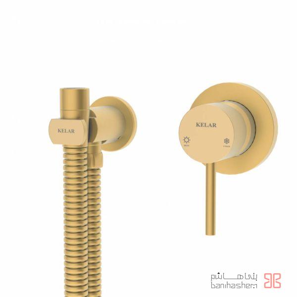 Kelar_Tokar_Luxury_Toilet_Floor_GM ملزومات توالت توکار لاکچری کلار مدل فلور طلایی مات - Image 1