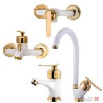 شیرآلات پادرا مدل بتا سفید طلایی