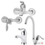 شیرآلات پادرا مدل گاما  سفید کروم