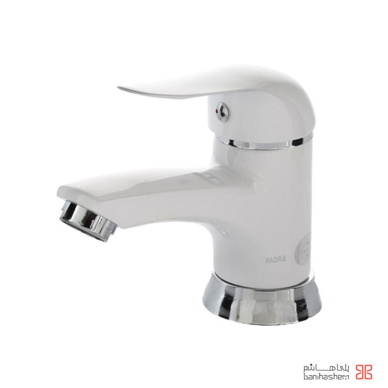 Padra_Rush_AlfaWC.jpg شیر روشویی پادرا مدل آلفا سفید کروم - Image 1