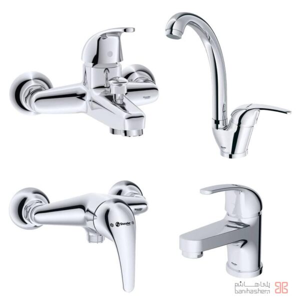 شیرآلات شودر مدل اطلس کروم