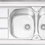 سینک ظرفشویی روکار پرنیان استیل مدل ۱۱۲۴