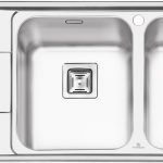 سینک ظرفشویی توکار پرنیان استیل مدل ۱۲۱۵