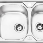 سینک ظرفشویی توکار پرنیان استیل مدل ۱۲۱۷