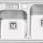 سینک ظرفشویی توکار پرنیان استیل کد ۱۲۲۰