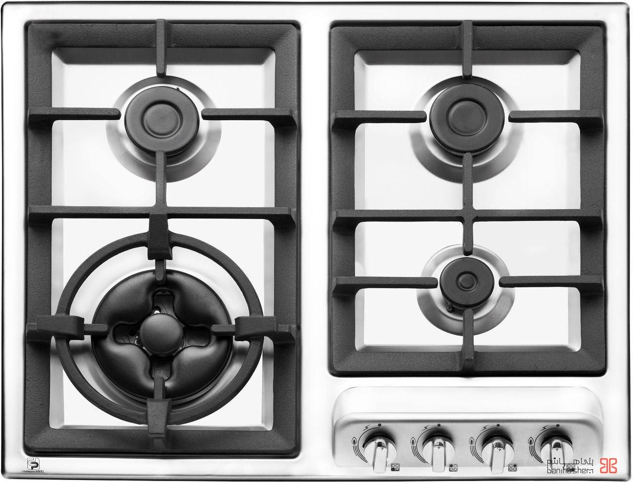 PS-4102.jpg اجاق گاز چهارشعله پرنیان استیل کد ۴۱۰۲ - Image 1