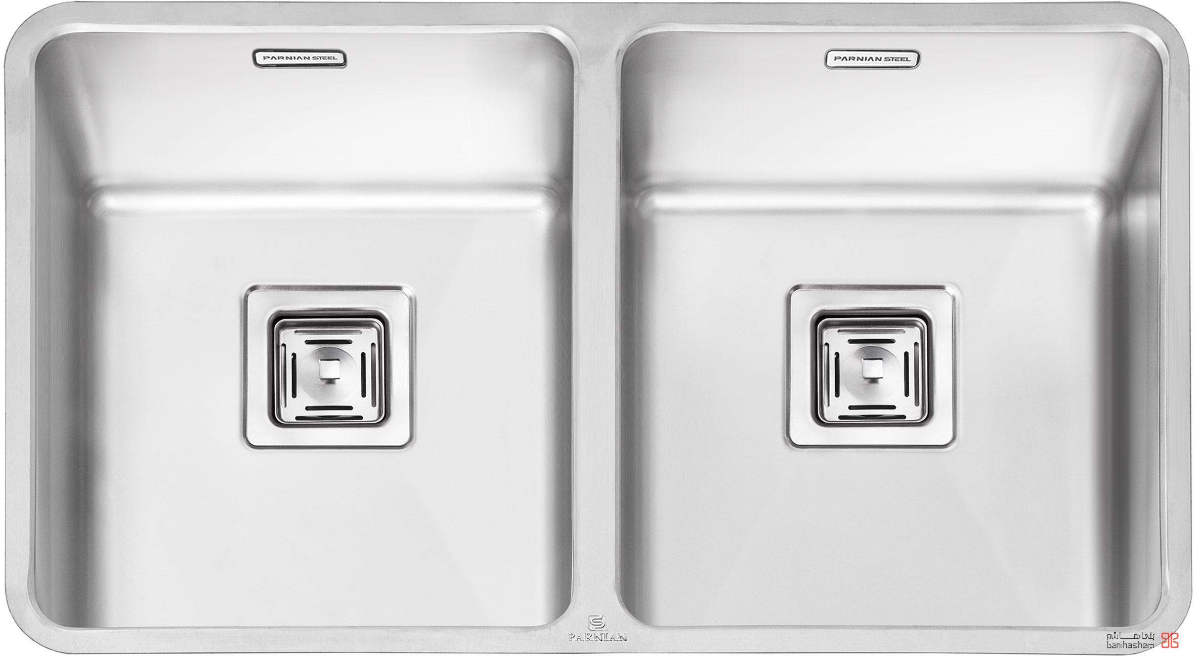 سینک ظرفشویی کورینی پرنیان استیل کد ۴۲۰۳