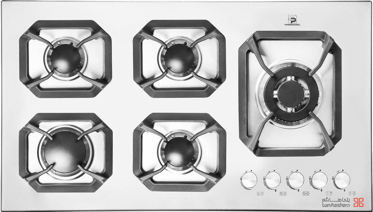 PS-5110.jpg اجاق گاز پنج شعله پرنیان استیل کد ۵۱۱۰ - Image 1