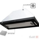 هود شیشه‌ای پرنیان استیل مدل 4705