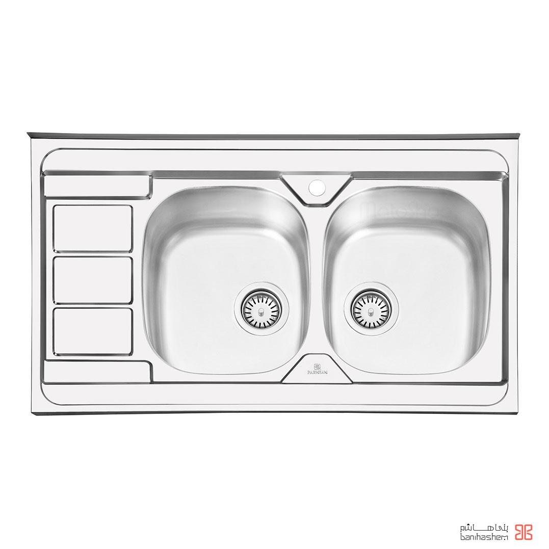 Parnian_Sink_1117.jpg سینک روکار پرنیان استیل مدل 1117 - Image 1