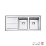 سینک توکار پرنیان استیل مدل 1225