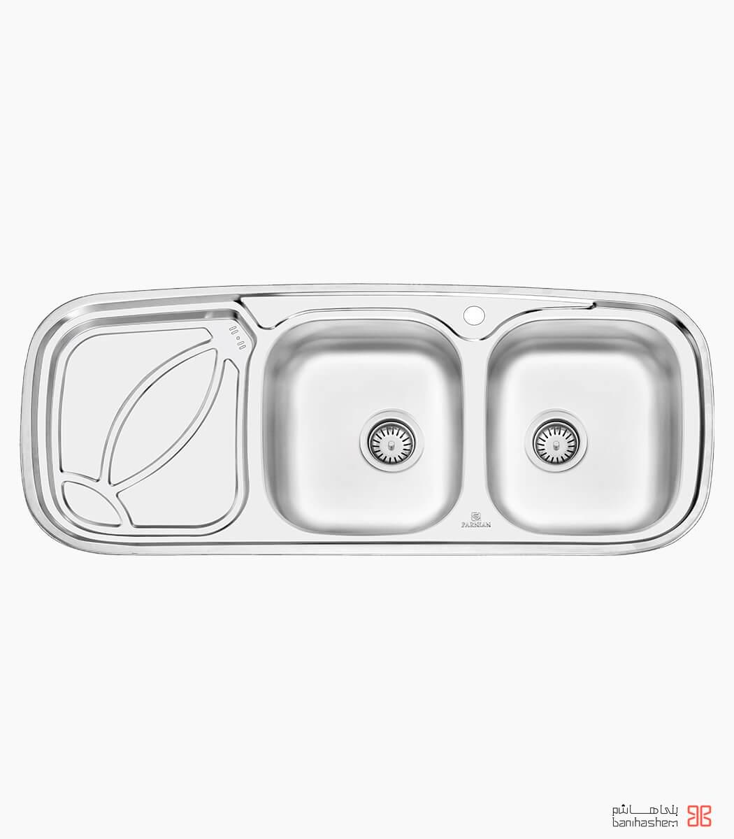 Parnian_Sink_2202.jpg سینک توکار پرنیان استیل مدل 2202 - Image 1