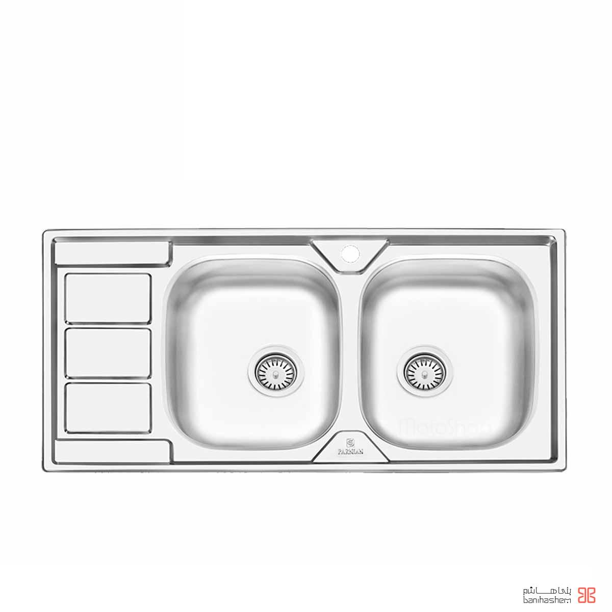 Parnian_Sink_2211.jpg سینک توکار پرنیان استیل مدل 2211 - Image 1